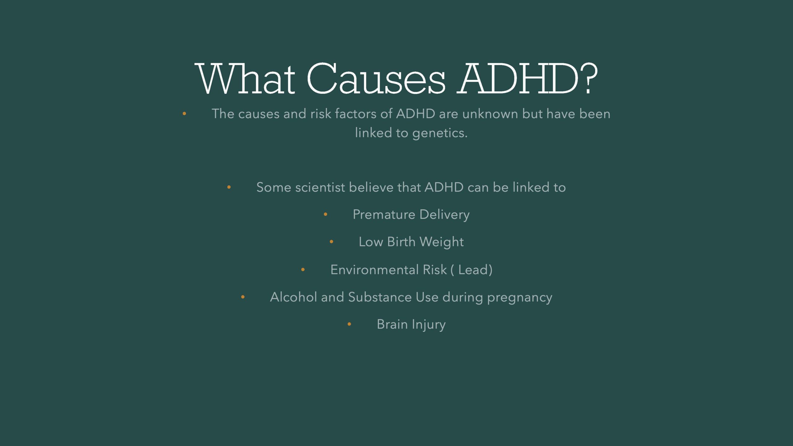 what causes adhd