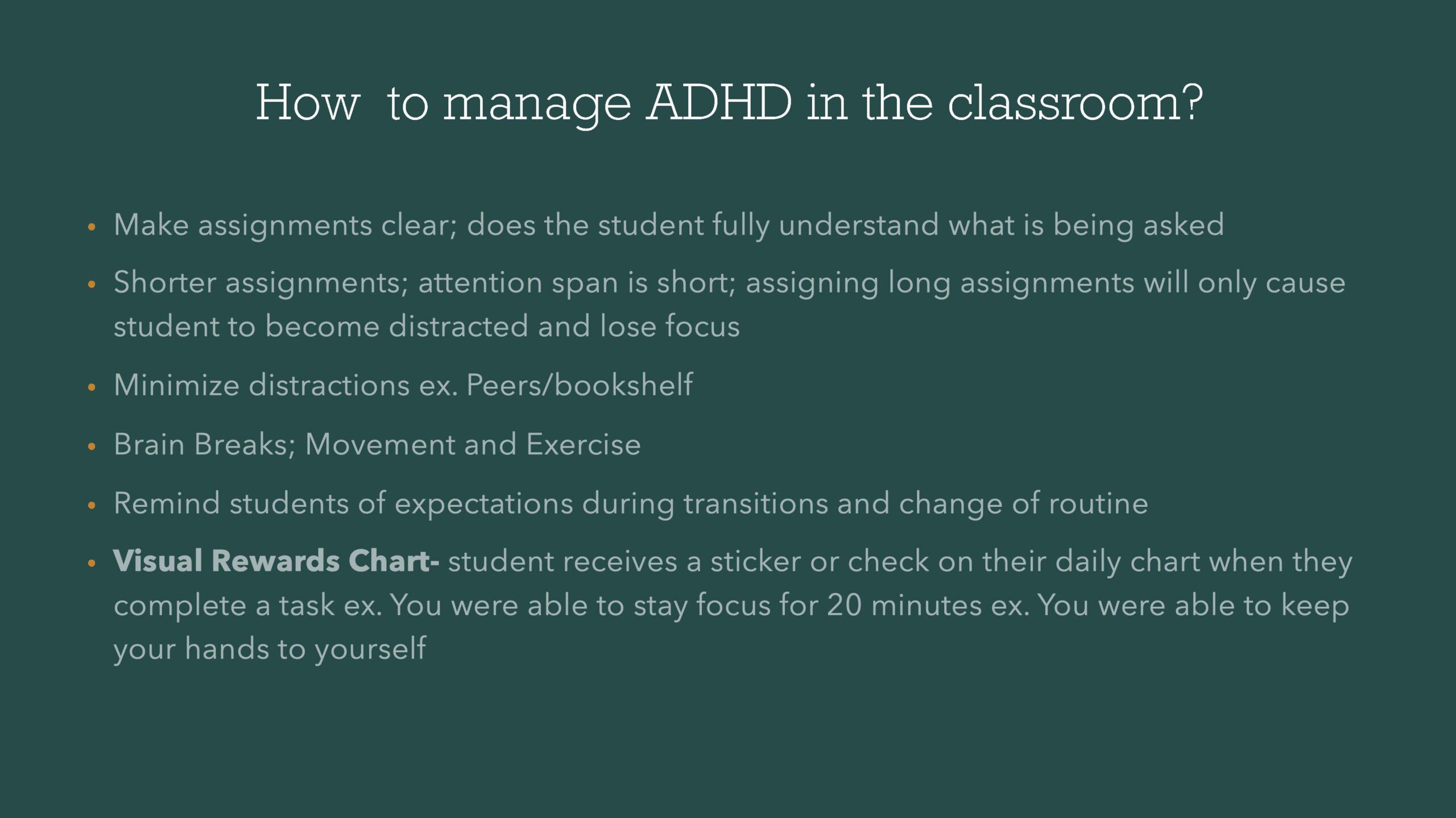 how to manage adhd
