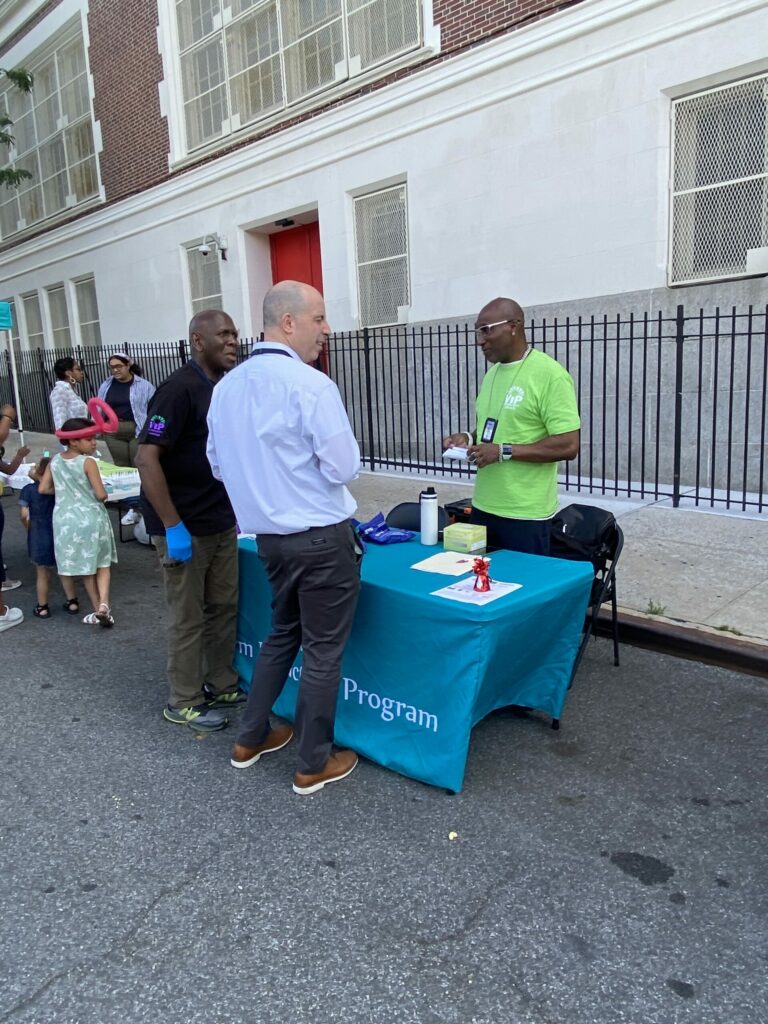 National Night Out, an annual police-community partnership event in the Bronx sponsored by the 48th Precinct.