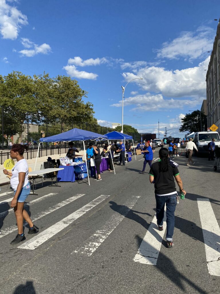 National Night Out, an annual police-community partnership event in the Bronx sponsored by the 48th Precinct.