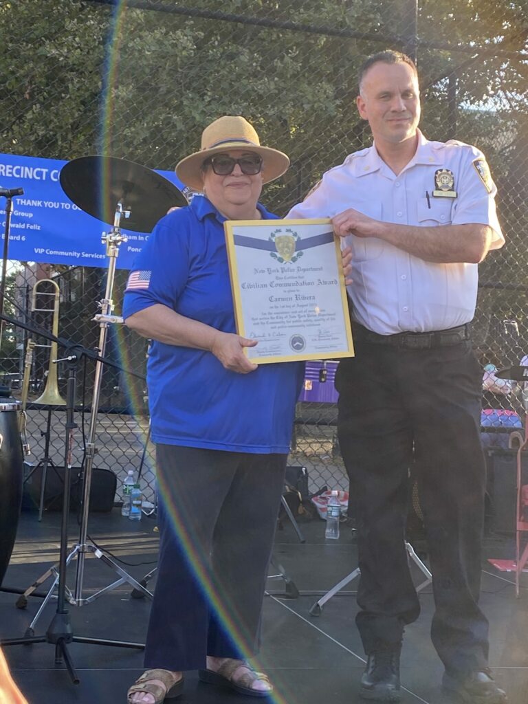National Night Out, an annual police-community partnership event in the Bronx sponsored by the 48th Precinct.