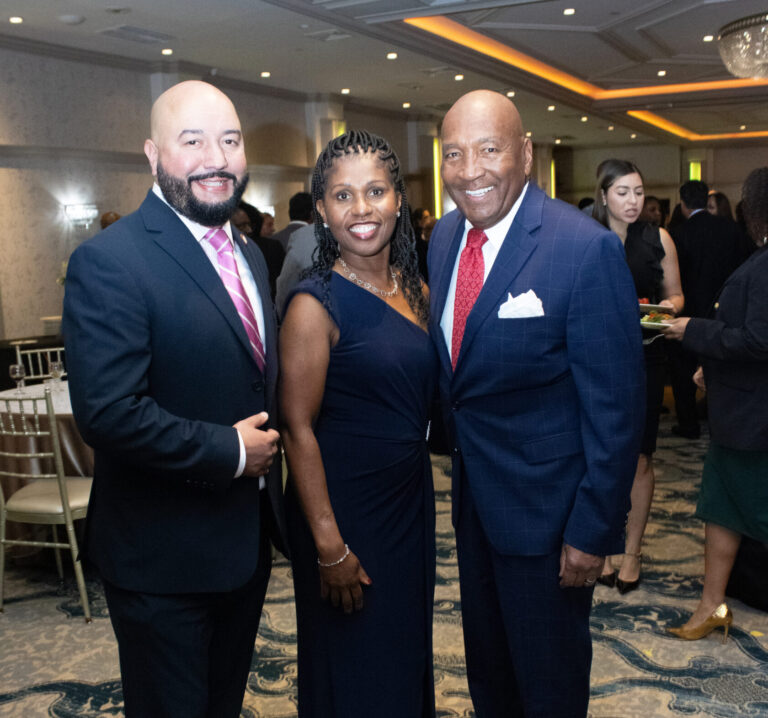 Council Member Rafael Salamance, Debbian-Fletcher Blake, and George Hulse