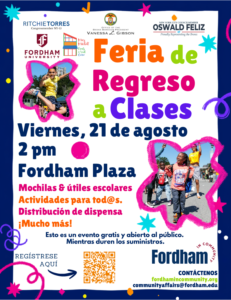 Back to School Fest on Friday, August 21st, 2026 from 2 PM–5 PM.