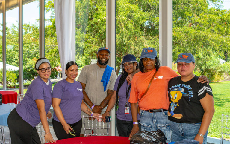 Staff pose for Staff Appreciation Day at VIP Community Services