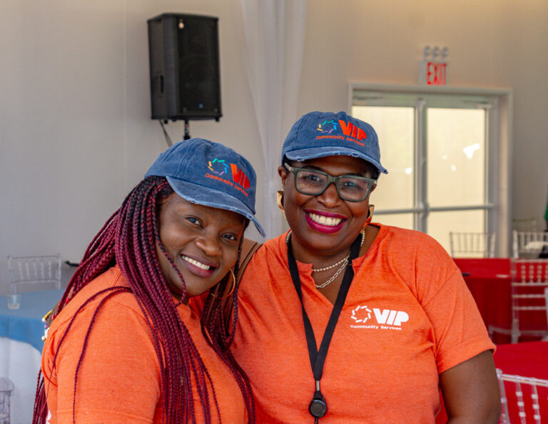 Staff pose for Staff Appreciation Day at VIP Community Services