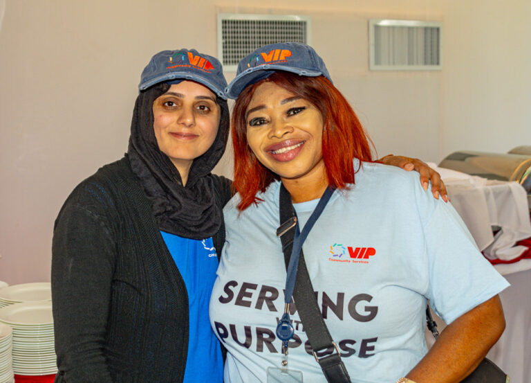 Staff pose for Staff Appreciation Day at VIP Community Services