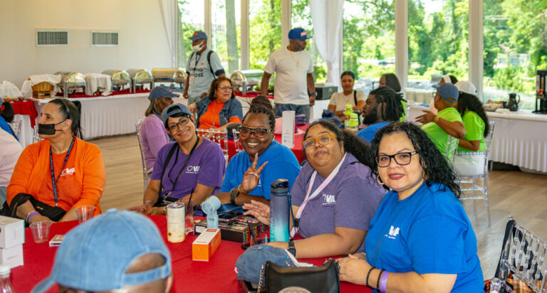 Staff pose for Staff Appreciation Day at VIP Community Services