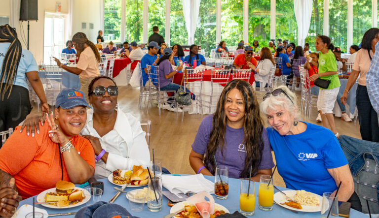Staff pose for Staff Appreciation Day at VIP Community Services