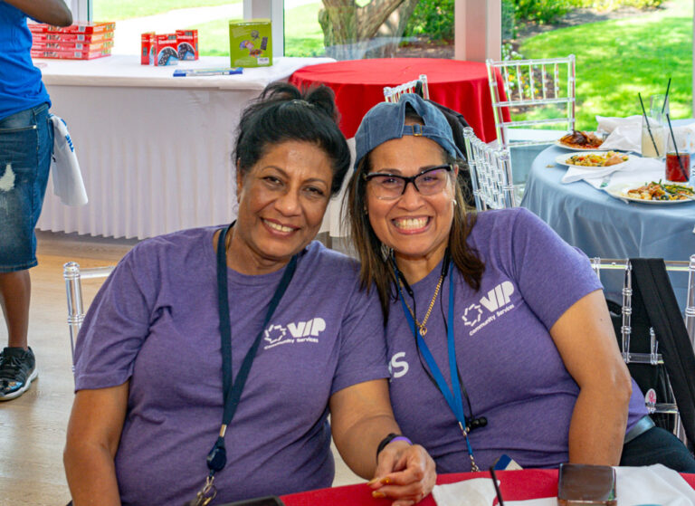 Staff pose for Staff Appreciation Day at VIP Community Services