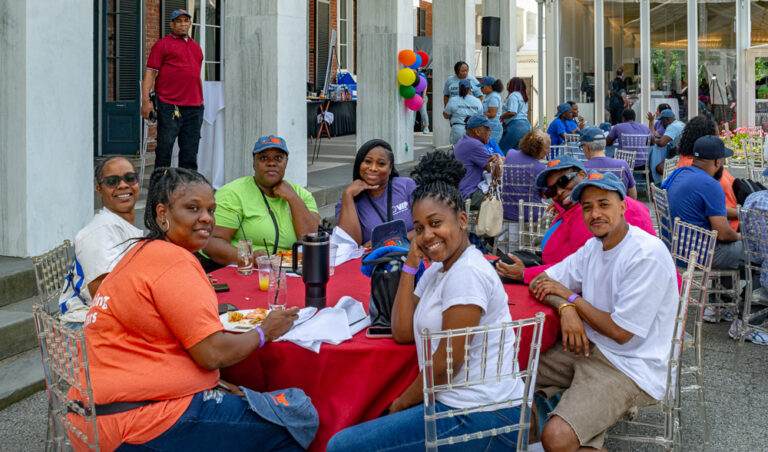 Staff pose for Staff Appreciation Day at VIP Community Services