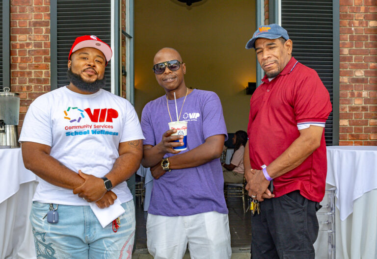Staff pose for Staff Appreciation Day at VIP Community Services