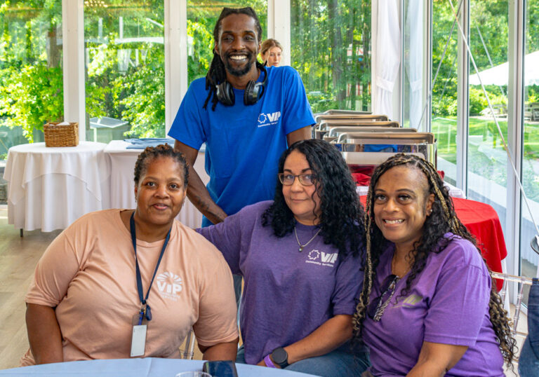 Staff pose for Staff Appreciation Day at VIP Community Services