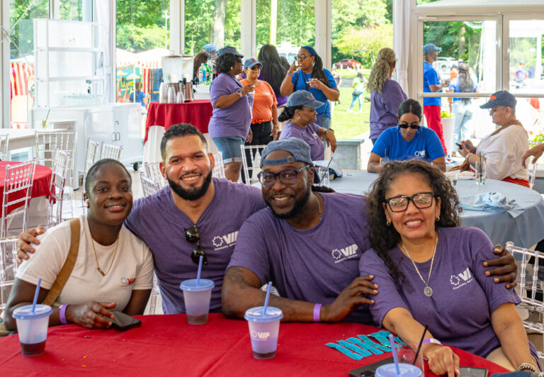 Staff pose for Staff Appreciation Day at VIP Community Services
