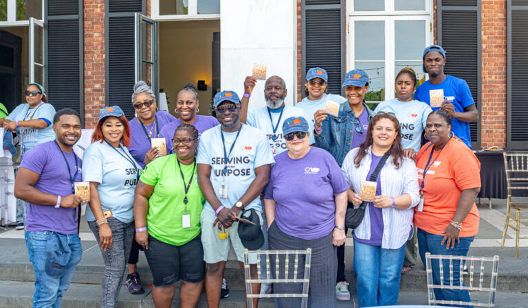 Staff pose for Staff Appreciation Day at VIP Community Services