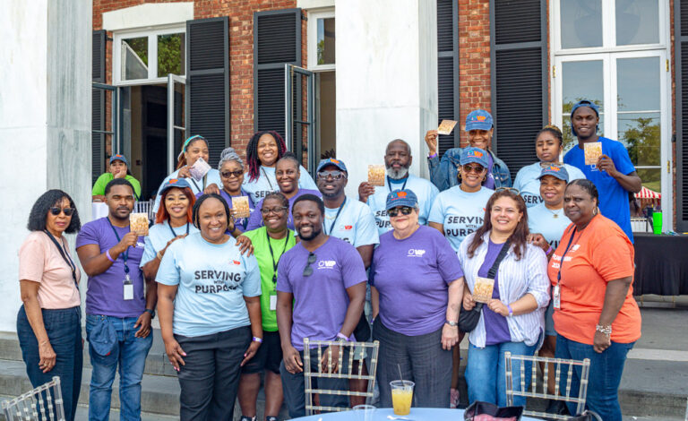 Staff pose for Staff Appreciation Day at VIP Community Services