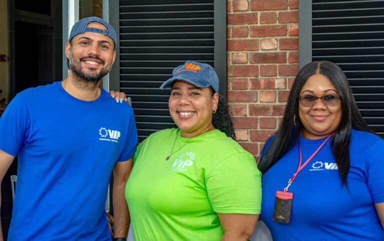 Staff pose for Staff Appreciation Day at VIP Community Services