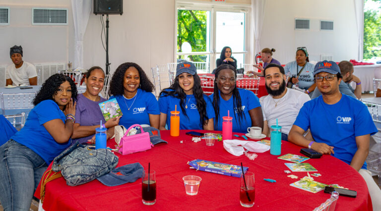 Staff pose for Staff Appreciation Day at VIP Community Services