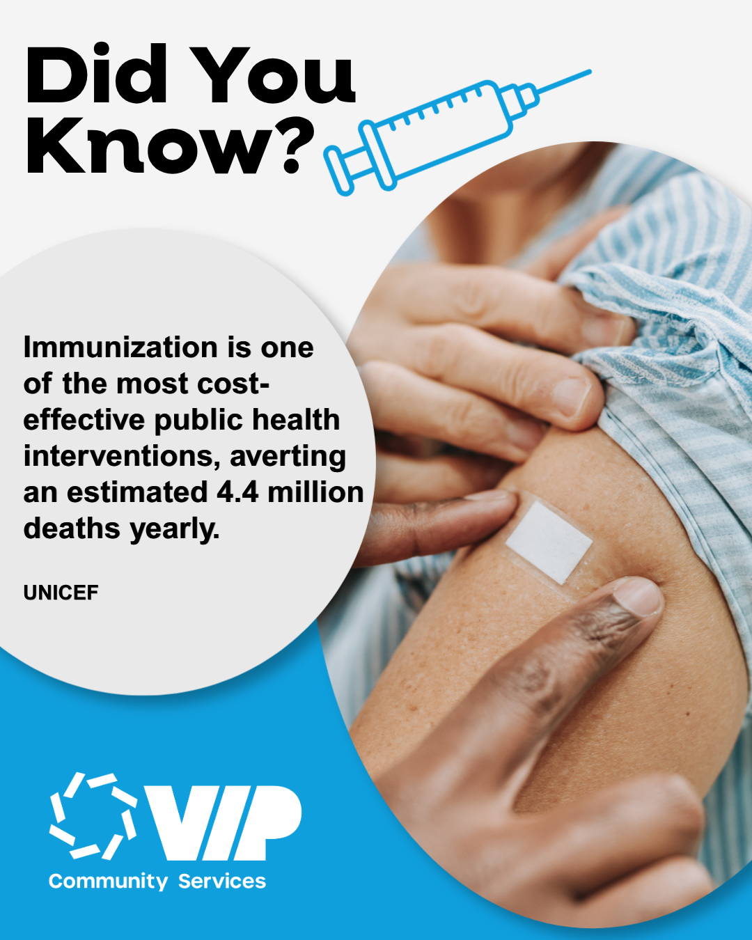 Did You Know? Immunization is one of the most cost-effective public health interventions