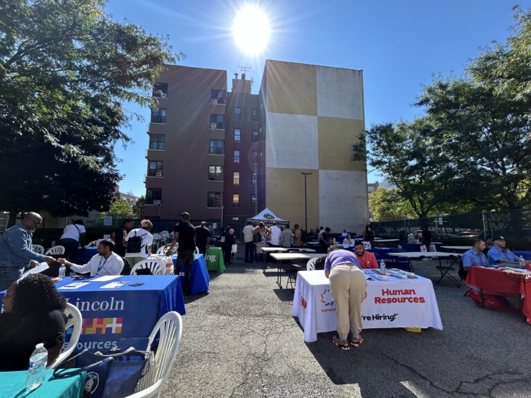 Crowd with tables at VIP's 2026 Job Fair.