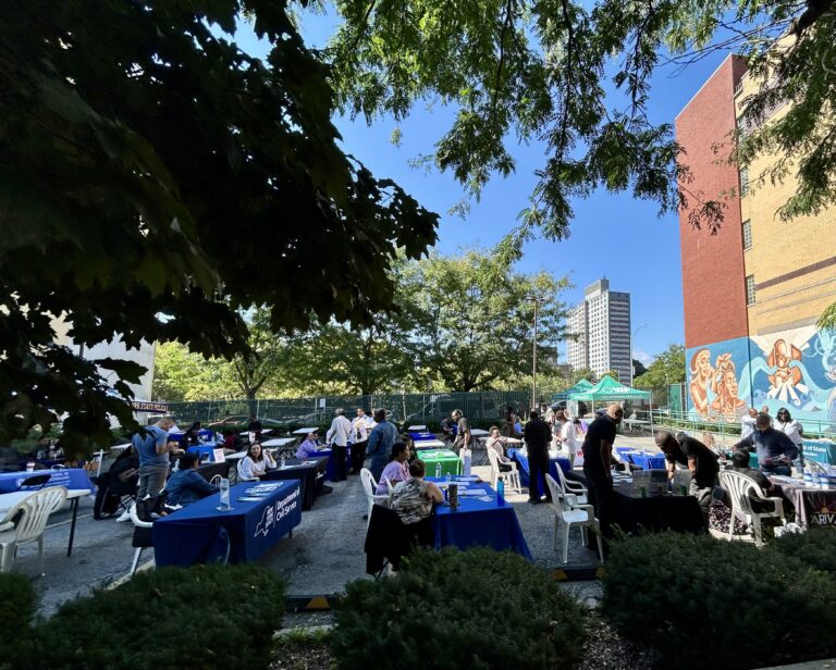 Crowd with tables at VIP's 2026 Job Fair.