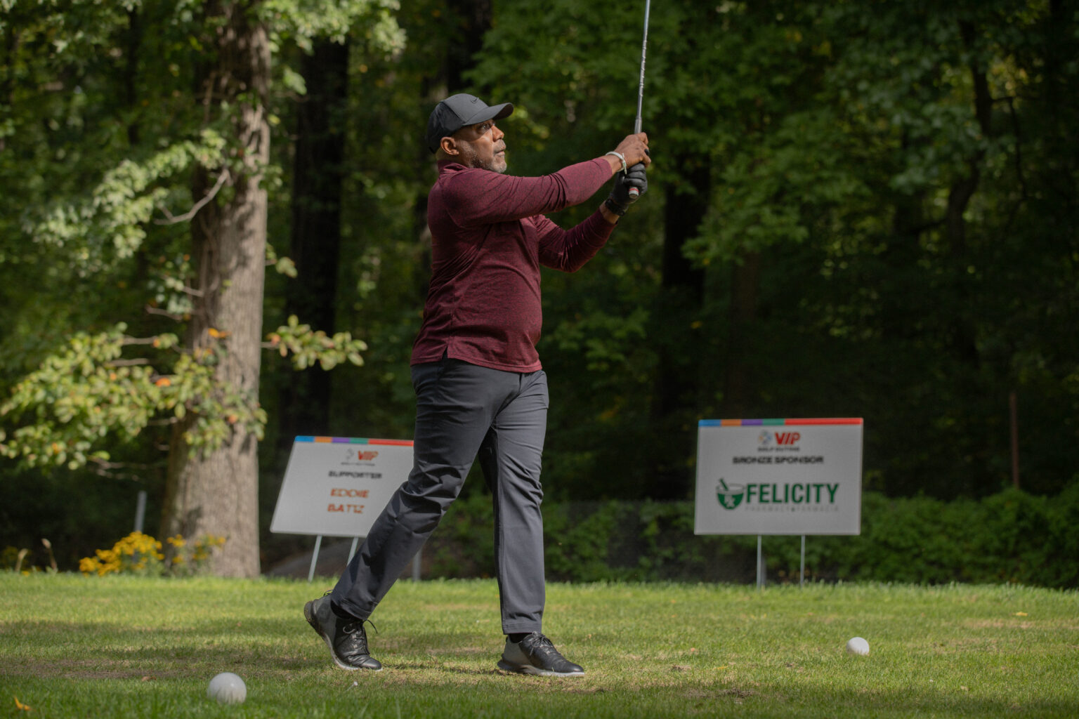 Attendee plays golf at VIP's Inaugural Golf Outing 2026.