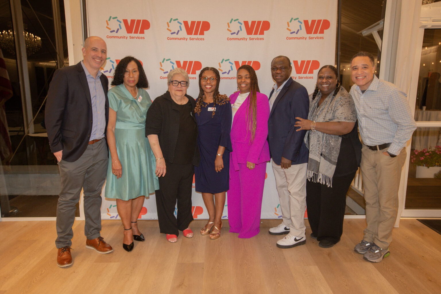 VIP executive team pose for photo at VIP's Inaugural Golf Outing.